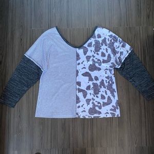 Women’s multi print top